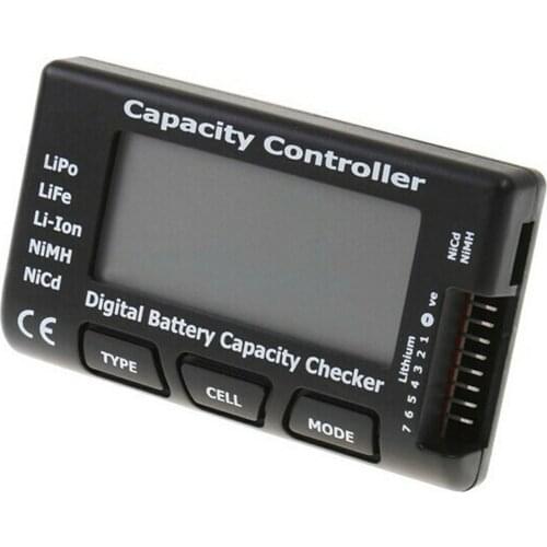 Digital RC Battery Capacity Checker Meter LiPo LiFe Li-ion Nicd NiMH Battery Voltage Capacity Tester Checking CellMeter7