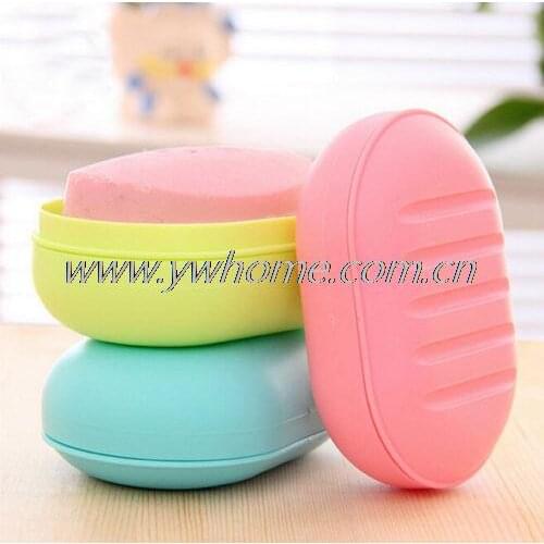 Travel Soap Dish Case Holder Container Green Wash Shower Bathroo Plastic Box