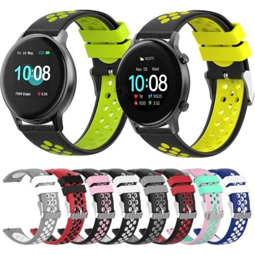 Double color Silicone Band For UMIDIGI Watch Strap For UMIDIGI Uwatch 2S 3S Urun S Uwatch2 Wriststrap Bracelet Replace Watchband