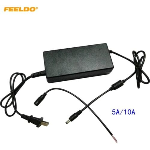 FEELDO Car LED Power Supply Adapter AC 220V To DC 12V 5A 10A Transformer AC 220V To 12V LED Light Driver Power Charger #HQ3836