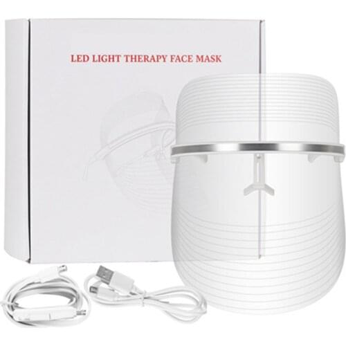 Photon LED Facial Mask Shrink Pores Anti Acne Anti Wrinkle Facial SPA Therapy Anti-Aging Beauty Device Salon Face Skin Care Tool