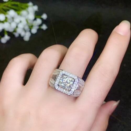 Mens rings now the most popular gem stone have high hardness comparable CZ diamonds S925 s925 ring WEDDING jewelry