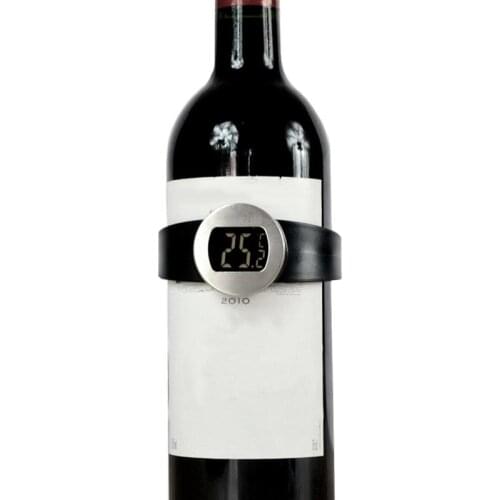 Creative Bottle Wine Thermometer Digital Instant Display Serving Party Checker Bracelet Thermometer Shop Bar Kitchen Tools