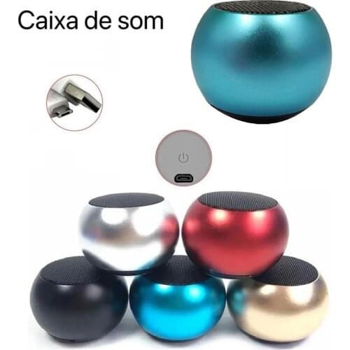 Mini Super Mini Multi-Function Outdoor Sports Portable Round Small Steel Cannon Popular Wireless Speaker Mini Speaker