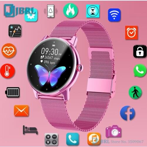 Fashion Bracelet Smartwatch Women Waterproof Fitness Tracker Bluetooth Electronic Smart Watch For Android IOS Ladies Clock Hours