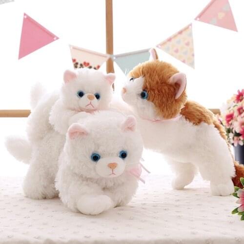 Stuffed Toys Lovely Simulation Animal Doll Plush Lazy Sleeping Cats Plush Appease Toy Home Decorations