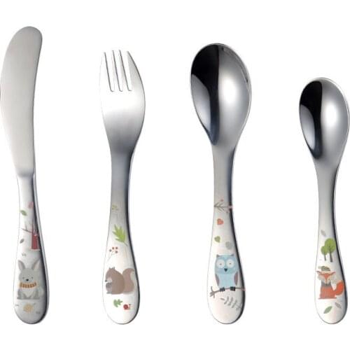 304 stainless steel set Western-style cutlery four-piece spoon fork cutlery childrens cutlery cutlery
