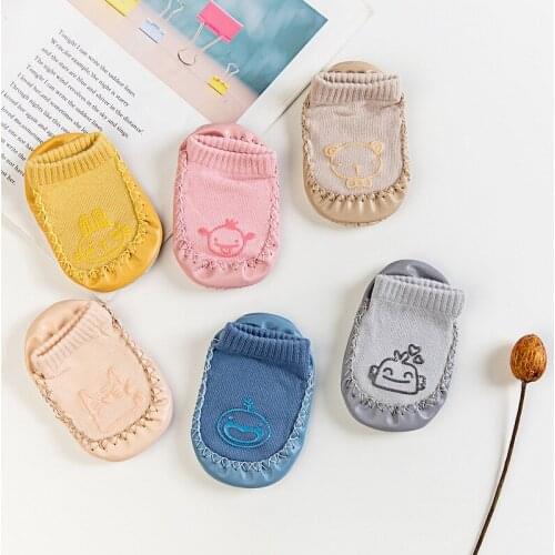 2021 New Arrival Cute Baby Socks Newborn Accessories Toddler Girl Boys Cartoon Cute Socks Infant Anti-slip Socks Calcetines Bebe