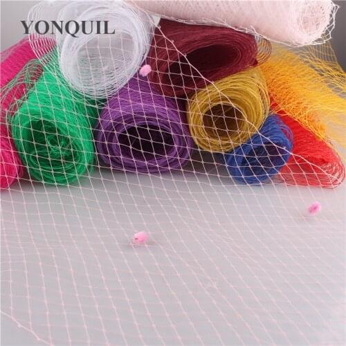 Mix Dot Birdcage Veil 45CM Width Russian Nettings DIY Hair Accessories Wedding Mesh Millinery Veils For Hats Or More Colors