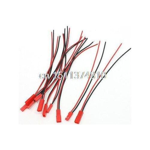 RC Plane Li-Po Battery JST Male Female Connector Wire 22AWG 150mm 5.9" 5 Pairs