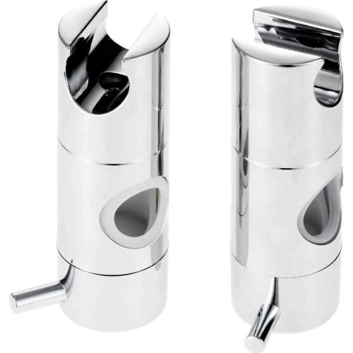 Hand Held Shower Head Holder For 22mm 25mm Tube Shower Rail Bracket Slider Bar Adjustable Sprayer Holder Shower Rod Replacement