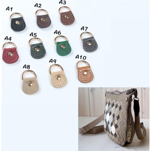 2 Pcs Diy Handmade Bag Straps Pu Leather Bag Buckle Metal Bag Shoulder Bag Accessories For Handbags Lychee Pattern Womens Bag