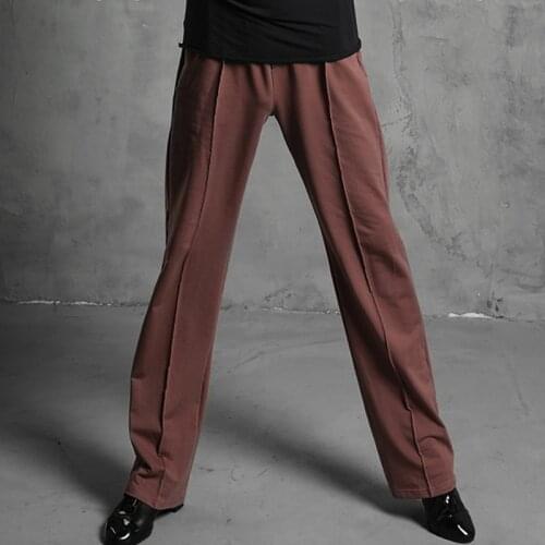 Latin Dance Pant Adult MenS New Straight Casual Trousers Cha Cha Rumba Samba Performance Practice Clothes Multicolor DNV13780