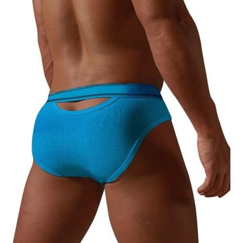 Breathable Hollow Men Underwear Sexy Briefs Man Underpants Cotton Soft Men Panties For Gay Mens Underwear Slip Hombre BS3135
