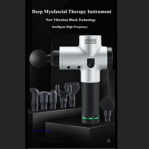 LCD Display Massage Vibration Gun Impact Body Muscle Noise Reduction Design Physiotherapy Pain Relief Slimming Shaping Massager