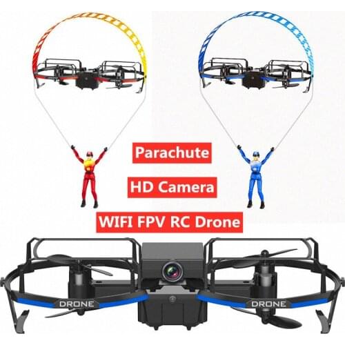 WIFI FPV RC Drone Infrared Paraglider aircraft Toy with flash lights drone hd camera phone control toy Parachute design Drone