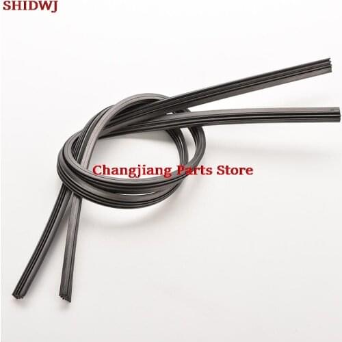 1Pcs Auto Car Windshield Wiper Bus Rubber Universal Bracketless Frameless Wash Blade Refill Soft Replacement 6mm 26'' /24