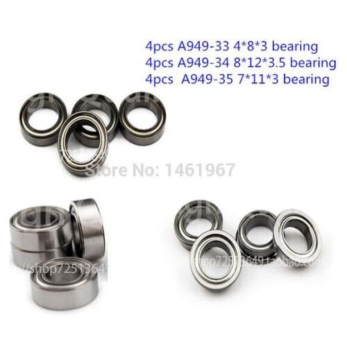 12pcs/lot Wltoys A959-B/A969-B/A979-B/K929-B 1/18 RC Car Spare Parts Upgrade bearing