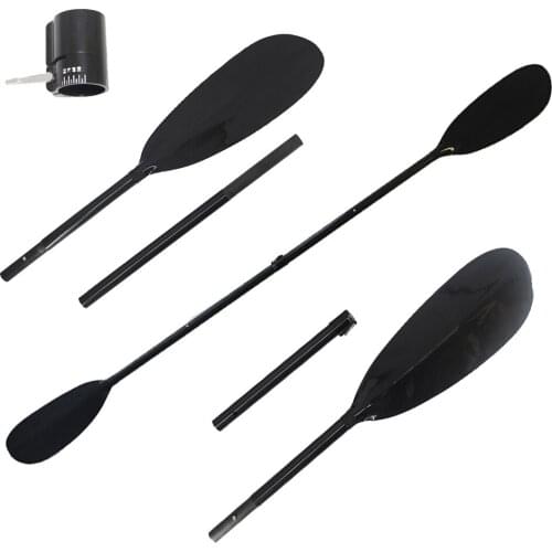 4 Pieces Light Weight Convenient To Carry New Type Carbon Fiber Sea Kayak Paddle With 10cm Aluminium Adjuster For Sale