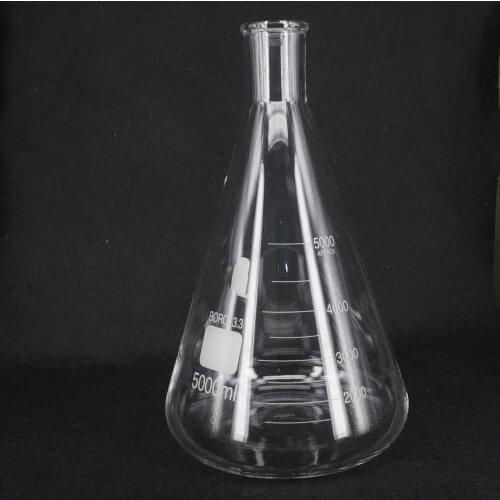 5000ML Conical Erlenmeyer Flask G3.3 Borosilicate Glass Lab Supplies
