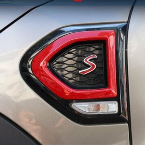 For BMW MINI Countryman F60 Coopers Car Styling Stickers Accessories Headlight Decorative Frame ABS Pink Car Stickers