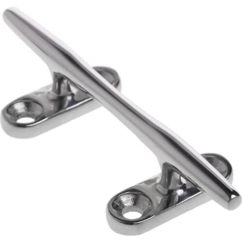 Base Boat Dock Deck Rope Cleat Marine Bollard Yacht Stainless Steel 4"/5"/6"