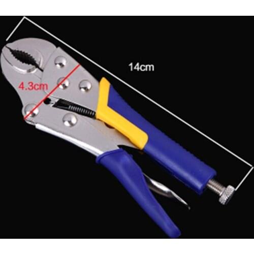 Round Nose Vise Grip Locking Welding Quick Crimping Pliers Pincers Tongs Fixed Grip Forceps Alicate Crimpador