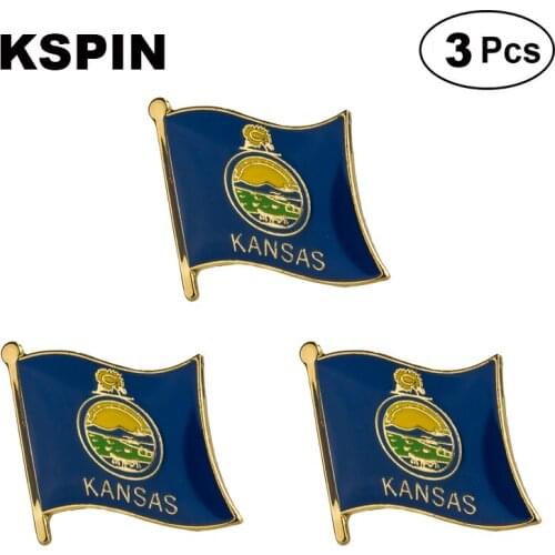 U.S.A Kansas Lapel Pin Brooches Pins Flag badge Brooch Badges