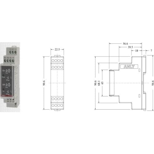 ET2-41 AC/DC 24V-240V 5A 60S ANLY Time RELAY 2 From C ,New and original