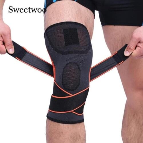 1 Pc Fitness Running Cycling Bandage Knee Support Braces Elastic Leg Protective Pad Knee Protector Braces Compression Sleeve