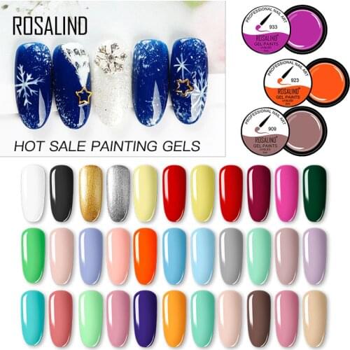 ROSALIND Painting Gel Nail Polish All For Manicure Gel Hybrid Varnishes DIY Top Base Coat 5ml Hybrid Primer Of Nail Art Design