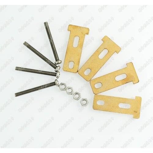 TT gear motor mounting bracket T-type head with M3*30 screws nuts acrylic smart car chassis Hot sale Free shipping