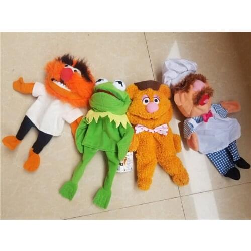 The Muppets Puppet Kermit Frog Fozzie Bear Swedish Chef Plush Stuffed Puppets Interactive toy Baby Kids Children Toys