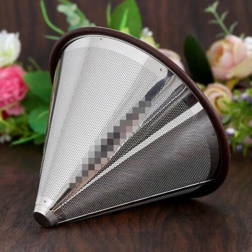 Hot Selling Newest Filter - Free Cup Drip Filter Cup Stainless Steel Double-layer Filter Table Decoration Coffee Accessories