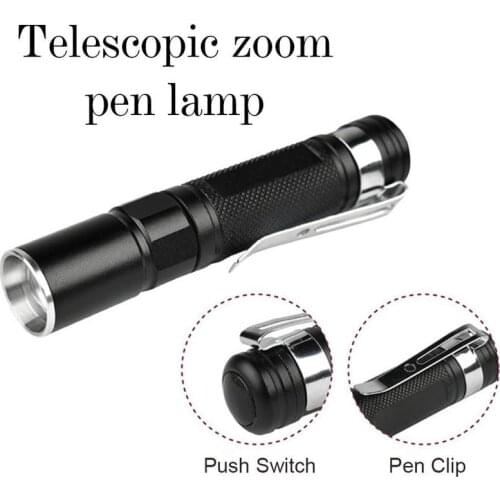 Mini Portable Penlight 2000LM LED Flashlight Torch Pocket Hunting AAA For Camping Light Powerful Led Battery Lantern Waterp