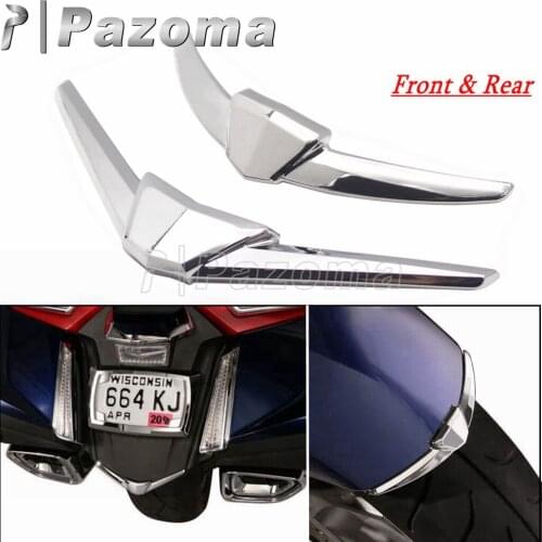 Motorcycle Chrome Front Rear Fender Tip Case For Honda Goldwing GL1800 Gold Wing GL 1800 2018 2019 2020 2021
