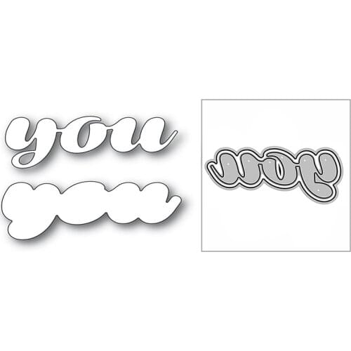 New You Word Luscious Script 2020 Metal Cutting Dies for DIY Scrapbooking Decorative and Card Making Embossing Craft No Stamps