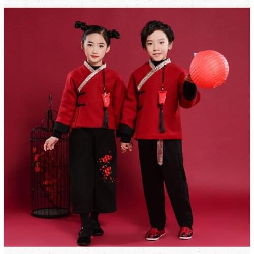 New Childrens Tang suit boys and girls New Years clothes festive baby New Year costume Chinese style New Years clothing