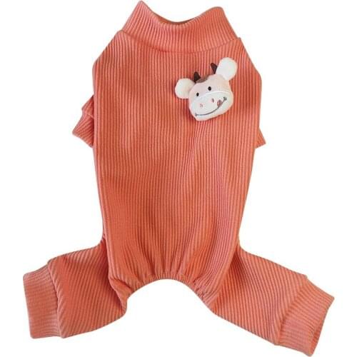 Dog Pajamas Jumpsuit Cute Cartoon Pet Outfit Yorkshire Pomeranian Bichon Poodle Schnauzer Pug Dog Clothes Puppy Clothing Pants