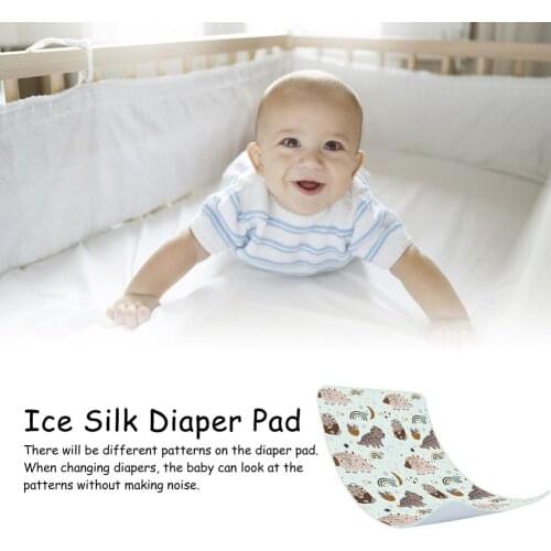 Newborn Baby Ice Silk Diaper Pad Three-in-one Comfortable Changing Portable Mat Infant Foldable Travel For Children