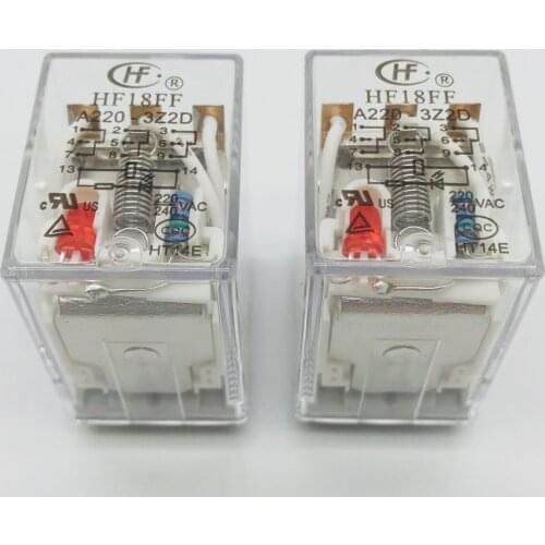 HF18FF-A220-3Z2D 240VAC 11pin 7A relays