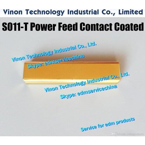 S011-T 3110330 Power Feed Contact (Titanium Coated) 4.8x40x10, edm Conductivity Piece H=10 MWS01390A, J01118A, 3085263, J04254A