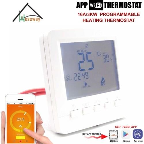 16A 3KW APP remote control wifi temperature controller thermostat for Infrared Heater Wall Panel