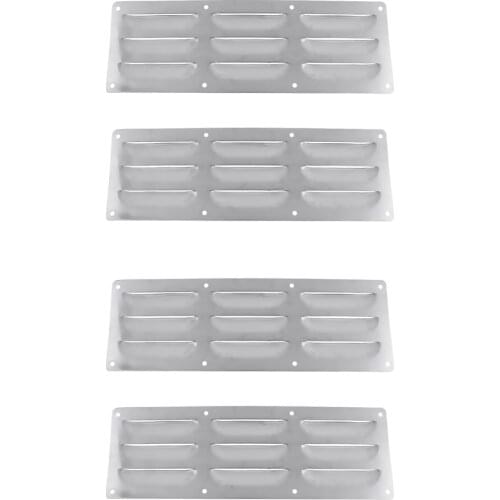 4 Pcs Stainless Steel Boat Louver Air Vent Ventilation Cover for Marine Boats Yachts RV