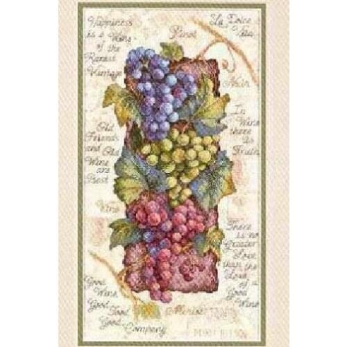 Embroidery Package High Quality Cross Stitch Kits Grape-Fruit Free shipping