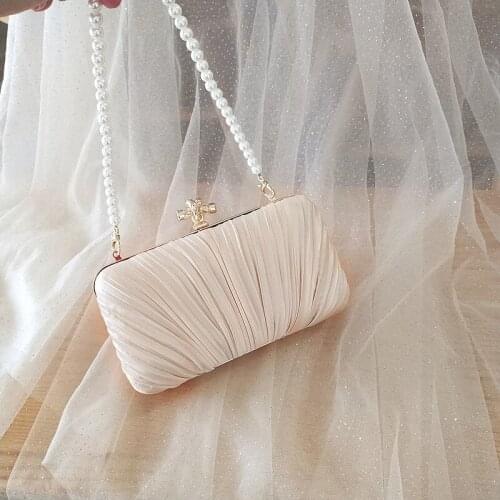 Women Evening Bags New Pearl Handbag Bag Bag Shoulder Chain Womens Bag Handbag Banquet Clutch Bag Bolso Mujer