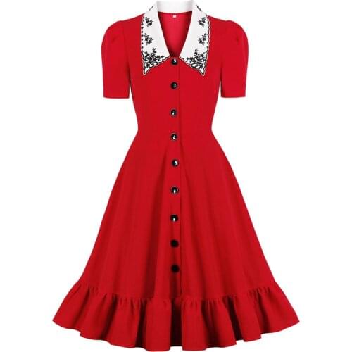 Sexy tunic midi slim shirt dress female retro vintage club party turn-down collar button short summer dress QZ0348