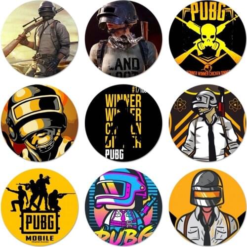 58mm Game PUBG Badge Brooch Pin Accessories For Clothes Backpack Decoration gift