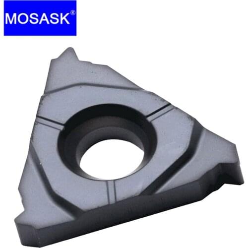 MOSASK 10pcs 16ER 050ISO ZP10 General Machining Stainless Steel Processing Tungsten Threading Carbide Inserts