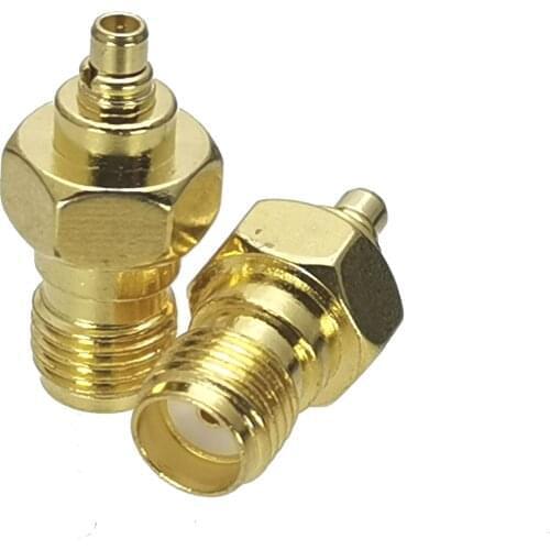 10Pcs SMA Female Jack to MMCX Male Plug RF Adapter Connector Coaxial High Quanlity straight